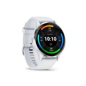 Garmin Venu 3 Silver Stainless Steel / Whitestone Silicone Band 49-GAR-010-02784-00