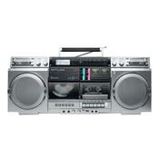 Muse Ghettoblaster CD Player and Cassette Recorder M-380GBS - Silver