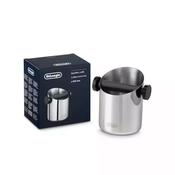 De'Longhi Coffee Knock Box Stainless Steel with Black and Rubber Bar