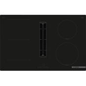 Bosch Serie 5 PVS811B16E 80cm Induction Hob with Integrated Ventilation – Black Glass image