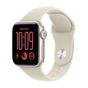 Apple Watch SE 3 – 40mm Starlight Aluminum Case with Sand Sport Band S/M (MJKR4MP/A) image