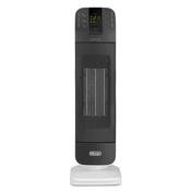 DeLonghi Bend Line Ceramic Fan Heater 2000W Black HFX65V20 Digital Control ECO Anti-dust Filter Safety Auto-Off for Rooms up to 60m³