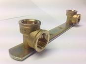 Concealed Shower Backplate (Brass)