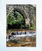 Personalised Bridge and River Memorial Card