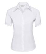 Russell Collection Ladies Short Sleeve Ultimate Non-Iron Shirt - 4XL/22 / White