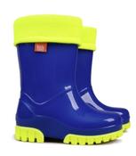 Demar Stormer Lux Print Childrens Wellies Fluo Blue - eu-28-29-uk-child-10-10-5 image