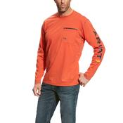 Ariat Men's Rebar Workman Logo - Volcanic Heather - size-xs