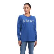 Ariat Women's Rebar CottonStrong Block T-Shirt - true-navy-alloy / l-16 image