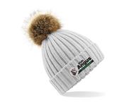 Irish Angus Cattle Society Ladies Fur Pom-Pom Beanie - no / light-grey image