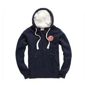 The British Rouge Sheep Society Cottonridge Ultra Premium Zipped Hoody - french-navy-white / 5xl-56 / no