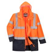 Portwest Essential 5-in-1 Two-Tone Jacket - Orange Size 4XL image