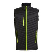 Mens Navigate Hybrid Bodywarmer - Black/Lime Green / L