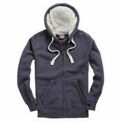 Cottonridge Ultra Premium Zip Unisex Hoodie - denim-white / size-xs