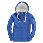 Cottonridge Ultra Premium Zip Unisex Hoodie - vintage-royal-white / s-38-40-6