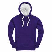 Cottonridge Ultra Premium Unisex Hoodie - purple-white / l-12-14 image