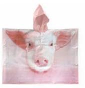 Kids Animal Poncho - pig-2 / one-size-3