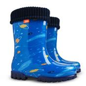Demar Stormer Lux Print Childrens Wellies Cosmos - eu-26-27-uk-child-8-5-9