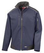 Result Work-Guard Ripstop Soft Shell Jacket - Navy/Black - Size M image