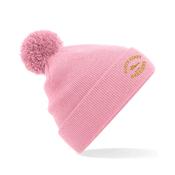 North Kerry Harriers Kids Beechfield Original Pom Pom Beanie - dusky-pink / Yes image