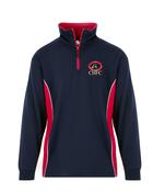 CHFC Merchandise Quarter Zip Sweatshirt - Black/Red/White / 2XL