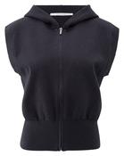 Sleeveless Knit Hoodie