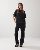 Black Fringe Detail Top image