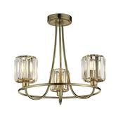 Endon 107801 Berenice - Antique Brass 3 Light Centre Fitting