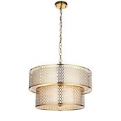 Cordero - Gold 6 Light Pendant with Frosted Diffuser image
