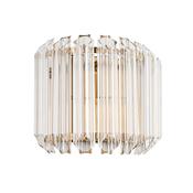 Valentina - Brushed Aged Brass Wall Lamp with Clear Glass Rods image