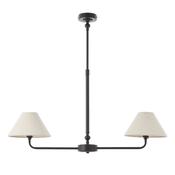Endon 117834 Lille - Matt Black 2 Light over Island Fitting