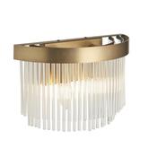 Endon 119125 Clermont - Warm Antique Brass 2 Light Wall Lamp image