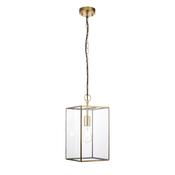 Endon 119141 Hammond Grand - Brushed Aged Brass Lantern Pendant image