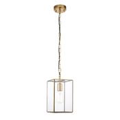 Endon 119142 Hammond - Brushed Aged Brass Lantern Pendant image