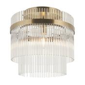 Endon 119492 Marietta - Antique Brass Semi Flush image