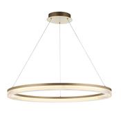 Meribel - Brushed Gold LED Pendant with Opal Ribbed Difuser image