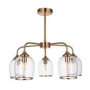 Endon 120618 Ashcroft - Brushed Aged Brass 5 Light Semi Flush