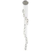 Marinella - Bright Nickel 13 Light Cluster Pendant with Clear Glass image