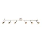 Saxby-61002 Amalfi - Gloss White 6 Light Bar Spotlights image