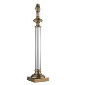 Endon 94350 Avebury - Base Only - Antique Brass &amp; Clear Glass