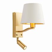Endon-69092 Harvey - Brushed Satin Gold LED Wall Lamp with image