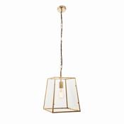 Hurst - Matt Antique Brass Lantern Pendant image