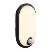 Saxby 118827 Pillo PIR - Black &amp; White Oval CCT Bulkhead