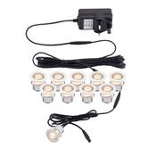 Saxby 75530 Kios 2 - Set of 10 CCT Decking Lights ∅3 cm