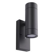 Saxby 78415 Palin - Photocell Anthracite Up&amp;Down Wall Lamp image