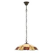 Interiors1900 112197 Ingram - Satin Black Pendant with Tiffany