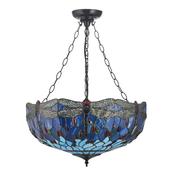 Interiors1900 112250 Dragonfly - Satin Black Pendant