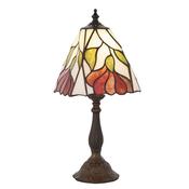Botanica - Satin Black Small Table Lamp with Tiffany Glass image