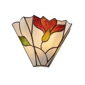 Botanica - Satin Black Wall Lamp with Tiffany Glass image