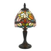 Sylvette - Satin Black Mini Table Lamp with Tiffany Glass image