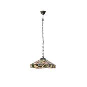 Interiors1900 64385 Willow - Satin Black Pendant with Tiffany